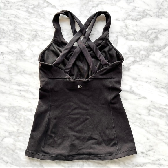 lululemon athletica Tops - Lululemon Black Stash n Run Tank (4)